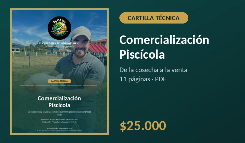 Cartilla Técnica Comercialización Piscícola: de la cosecha a la venta