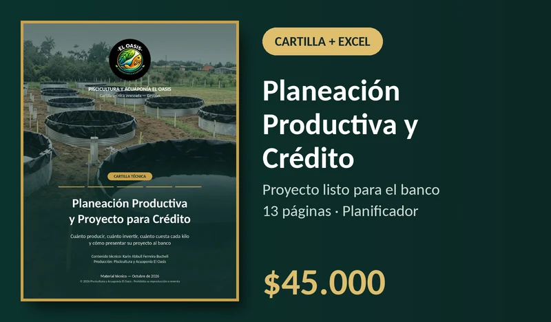 Cartilla Técnica Planeación Productiva y Proyecto para Crédito con planificador Excel