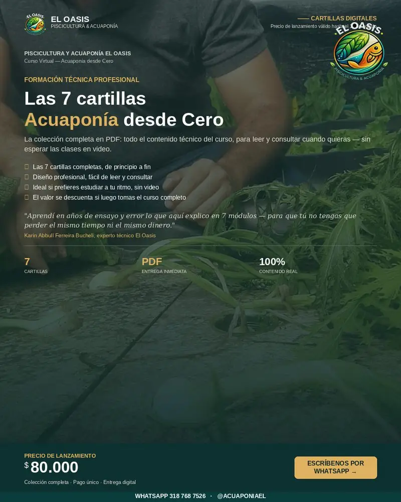 Las 7 Cartillas Acuaponía desde Cero