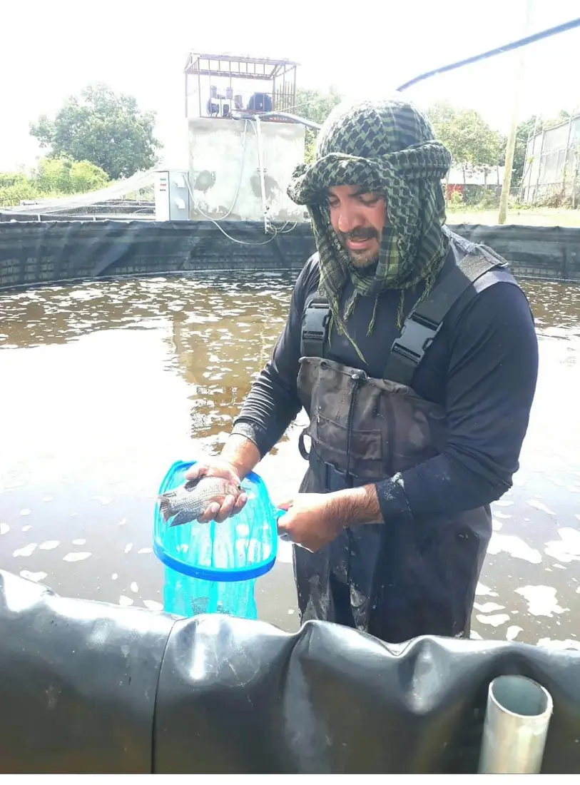 Manejo de peces en campo